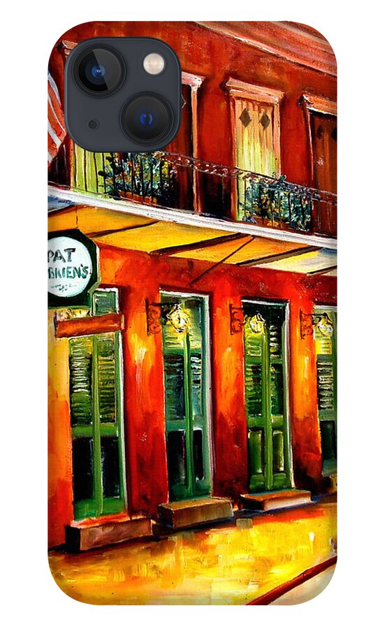 New Orleans Paintings iPhone 13 Case featuring the painting Pat O Briens Bar by Diane Millsap