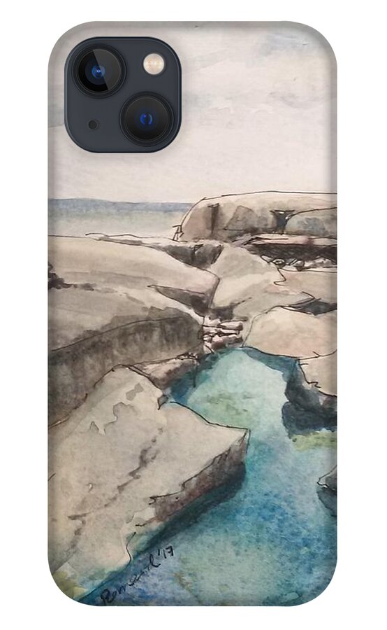 Peggy's Cove iPhone 13 Case featuring the painting Peggy's Cove by Sheila Romard
