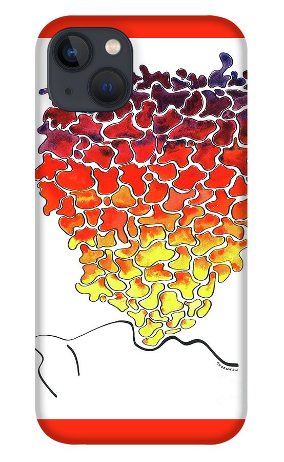 Hawaii iPhone 13 Case featuring the painting Pele Dreams by Diane Thornton