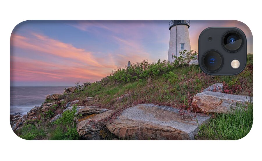 Pemaquid Point Lighthouse iPhone 13 Case featuring the photograph Pemaquid Point Sunset by Kristen Wilkinson