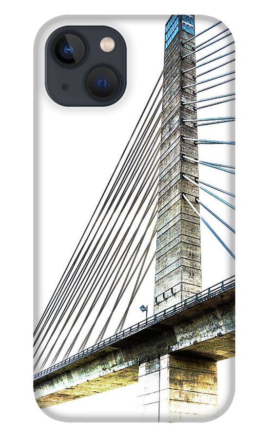 Penobscot Narrows Bridge And Observatory iPhone 13 Case featuring the photograph Penobscot Narrows Bridge and Observatory by Anita Pollak