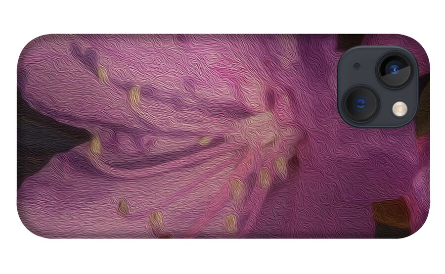 Petal iPhone 13 Case featuring the photograph Photo Painting in Pink by Roberta Kayne