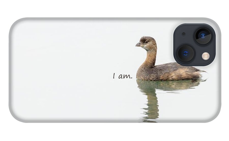  iPhone 13 Case featuring the photograph Pied-billed Grebe says I Am by Sherry Clark