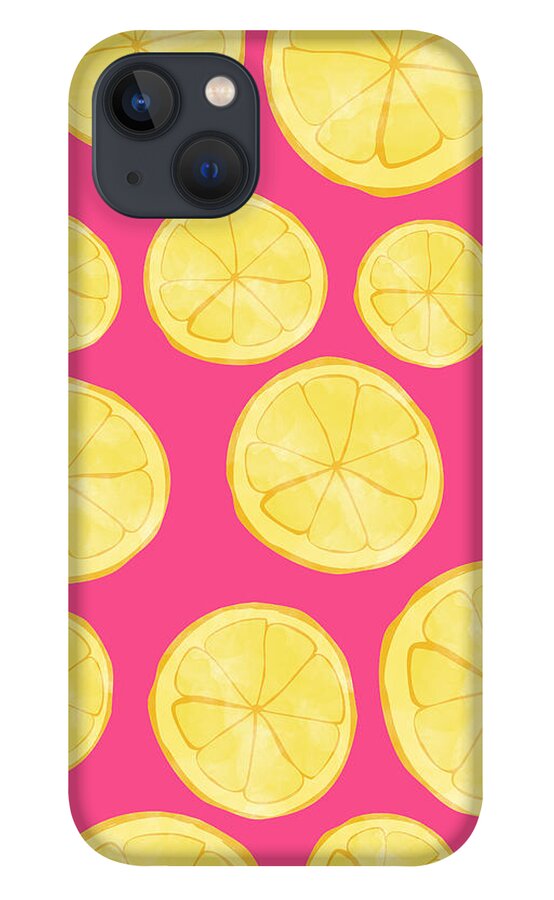 Pink Lemonade iPhone 13 Case featuring the digital art Pink Lemonade by Allyson Johnson