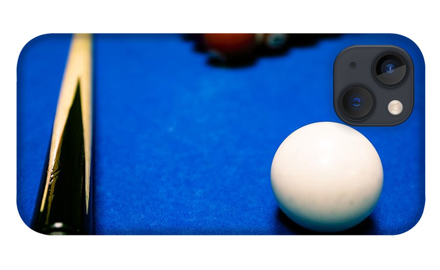 Pool iPhone 13 Case featuring the photograph 8 Ball Pool Table by Andy Myatt