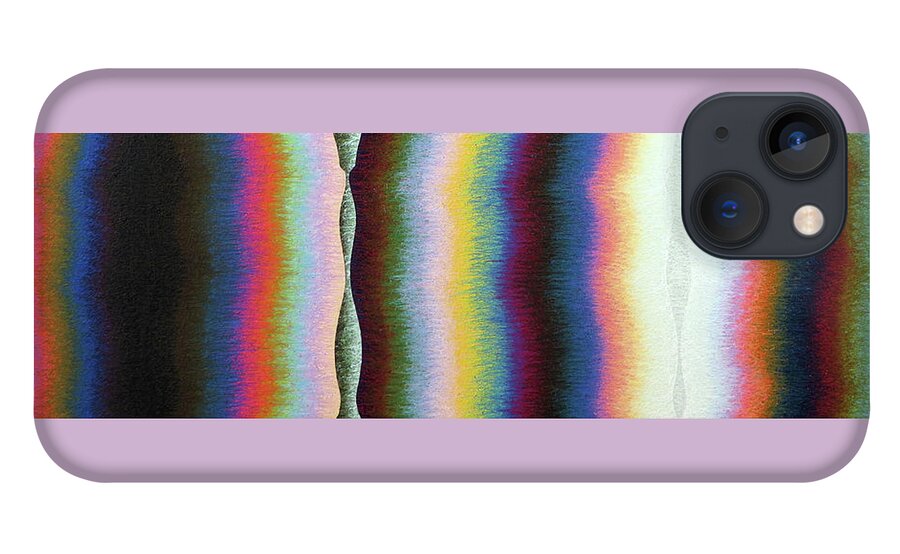 Color iPhone 13 Case featuring the painting Pole Seven by Stephen Mauldin