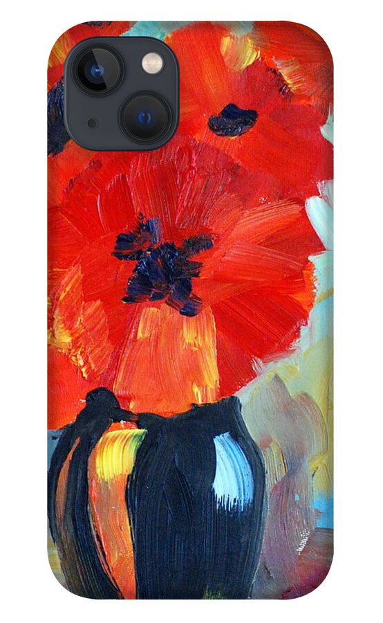 Poppy iPhone 13 Case featuring the painting Poppy by Phil Burton