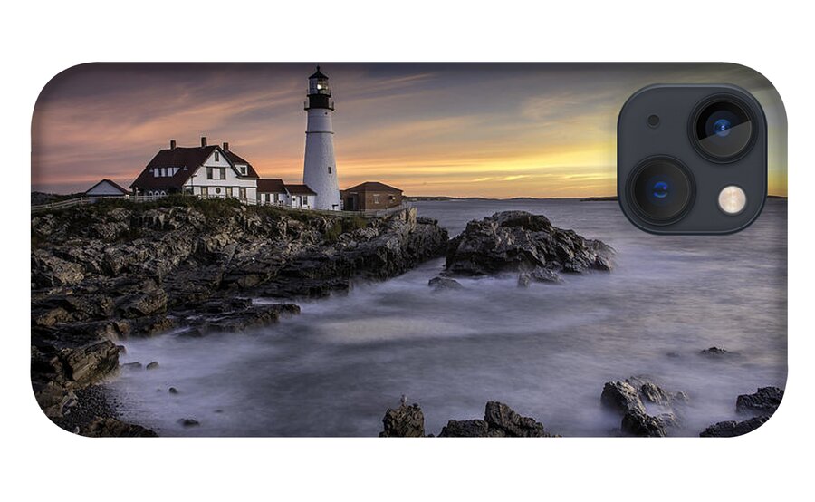 2015 iPhone 13 Case featuring the photograph Portland Head Light by Fred LeBlanc