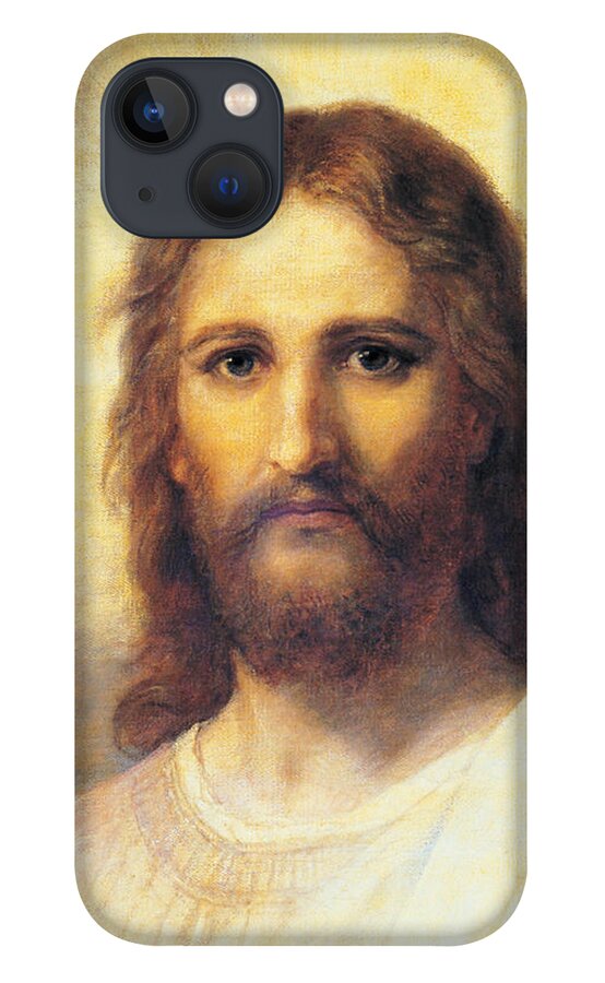 Portrait Jesus Christ iPhone 13 Case featuring the painting Portrait Of Jesus Christ by Heinrich Hofmann