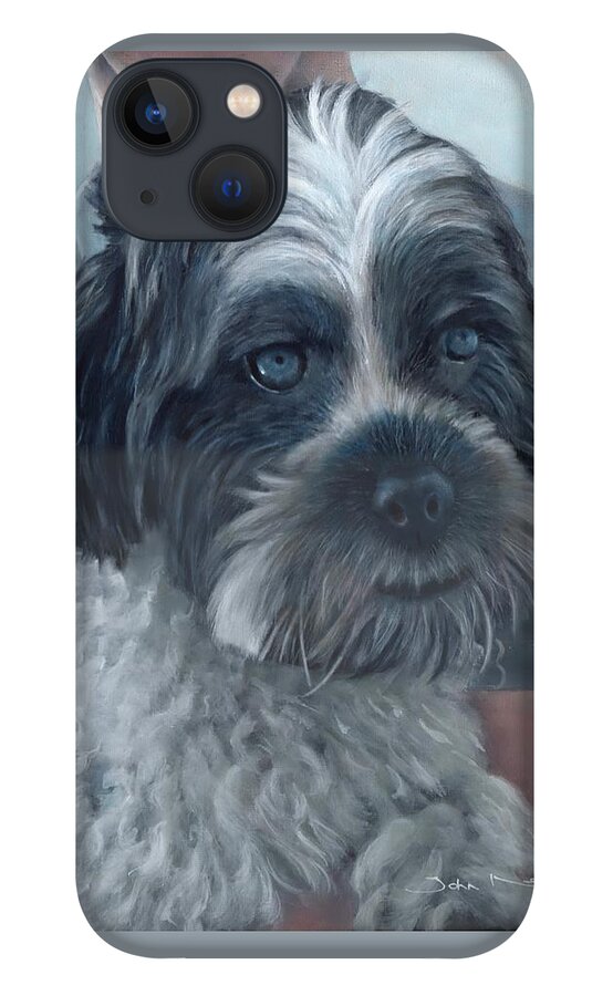 Chitzou iPhone 13 Case featuring the painting Portrait of Charley by John Neeve
