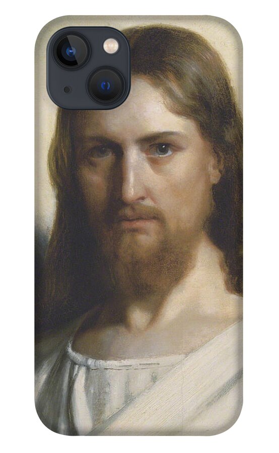 Carl Heinrich Bloch iPhone 13 Case featuring the painting Portrait of Christ by Carl Heinrich Bloch