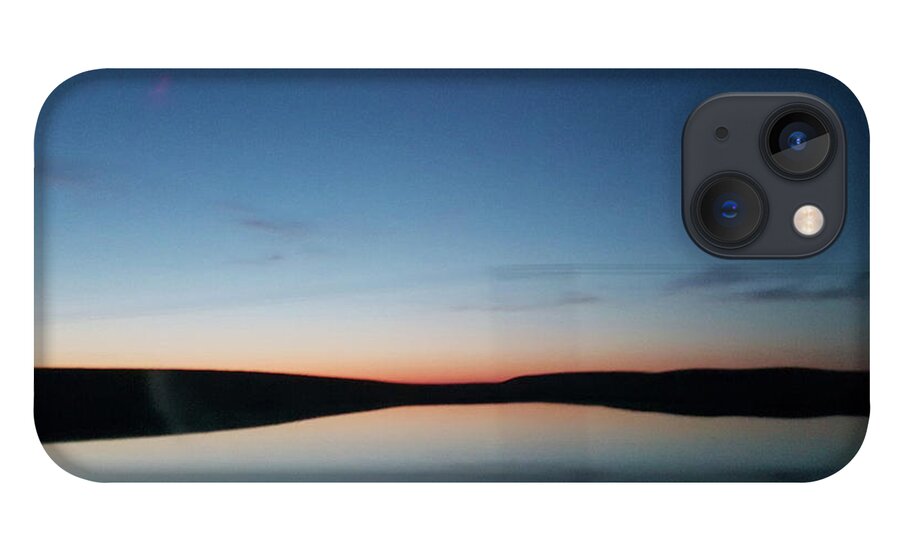 Afterglow iPhone 13 Case featuring the photograph Prairie Lake Afterglow by William Slider