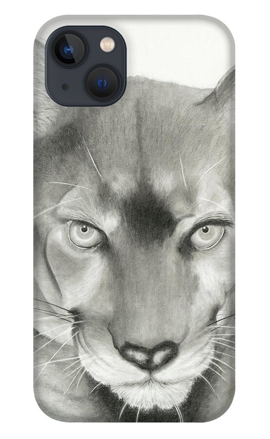 Fauna iPhone 13 Case featuring the painting Predator by Ovidiu Ervin Gruia