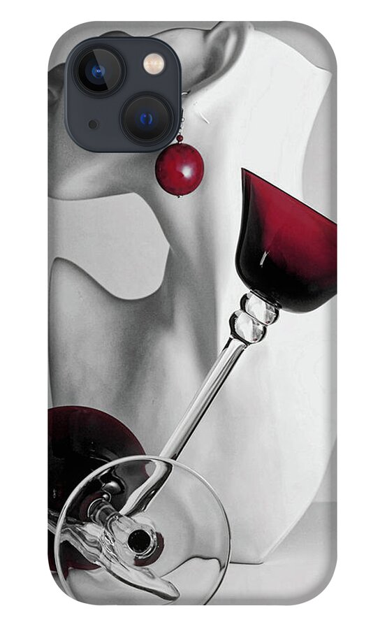 Red iPhone 13 Case featuring the photograph Pretty Woman 3 by Elf EVANS