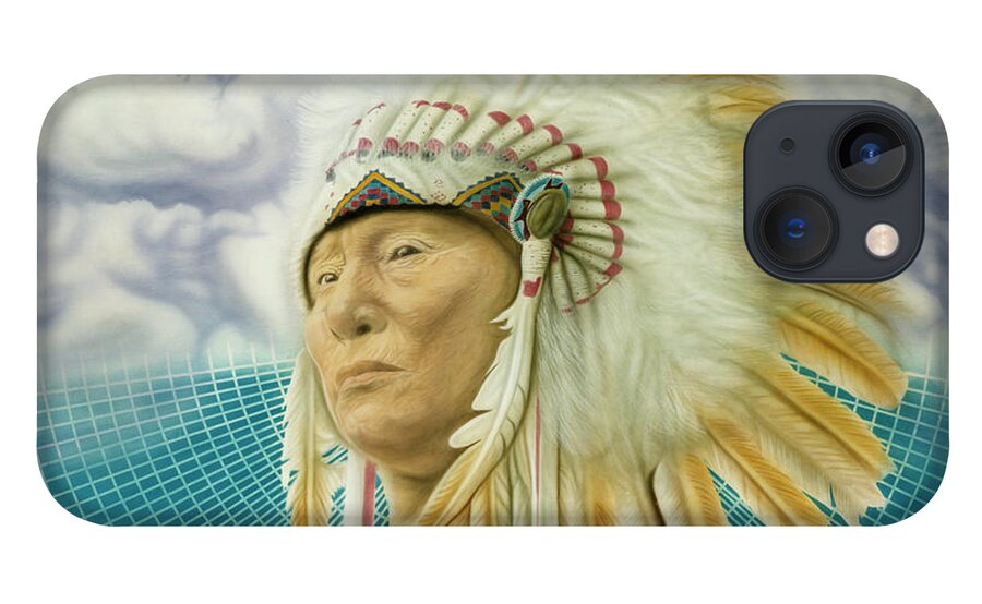 Native American iPhone 13 Case featuring the painting Proud As An Eagle by Rich Milo