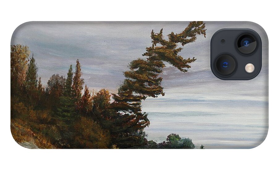 Landscape iPhone 13 Case featuring the painting Ptarmigan Bay by Ruth Kamenev