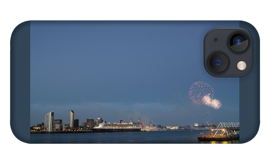  Cunard iPhone 13 Case featuring the photograph Queen Mary 2 celebrates #175 by Spikey Mouse Photography