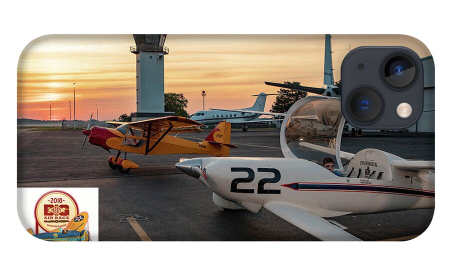 Big Muddy Air Race iPhone 13 Case featuring the photograph Race Day Arrives by Jeff Kurtz