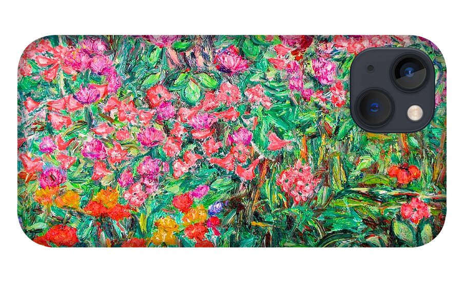 Kendall Kessler iPhone 13 Case featuring the painting Radford Flower Garden by Kendall Kessler