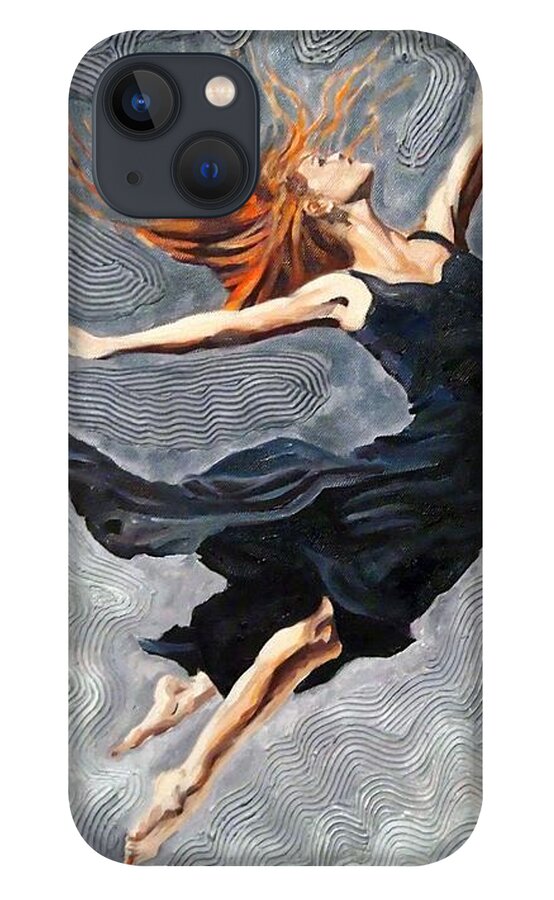 Dancer iPhone 13 Case featuring the painting Reach for the Stars by Janet McDonald