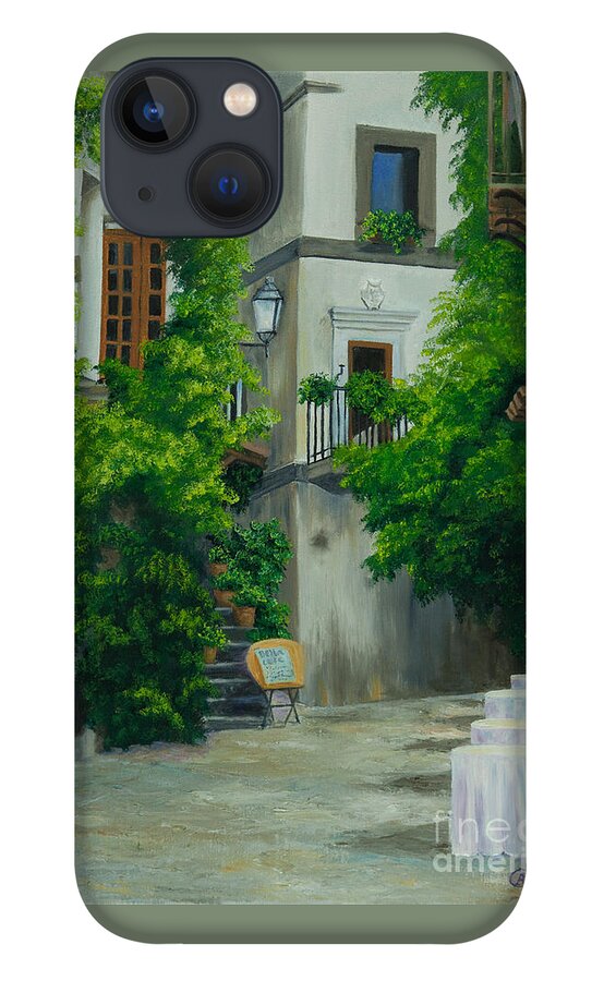 Italy Street Painting iPhone 13 Case featuring the painting Ready for Business by Charlotte Blanchard