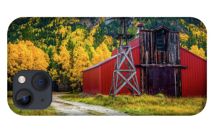  iPhone 13 Case featuring the photograph Red Barn by John Strong