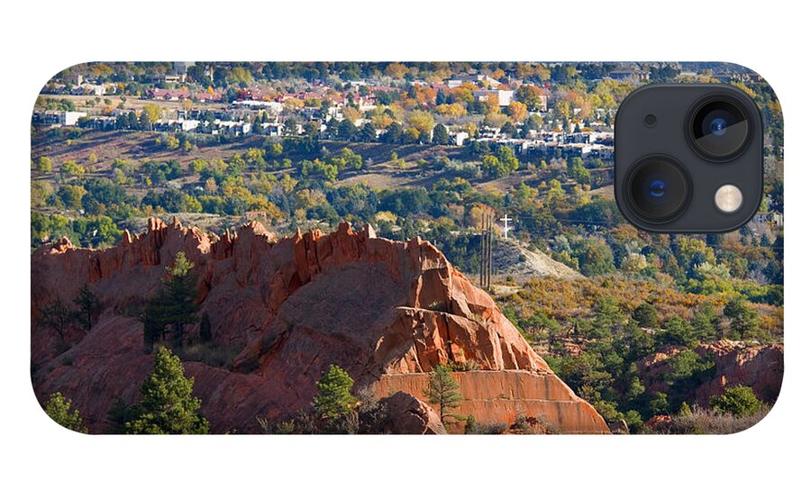 Rock Quarry iPhone 13 Case featuring the photograph Red Rock Canyon Rock Quarry and Colorado Springs by Steven Krull