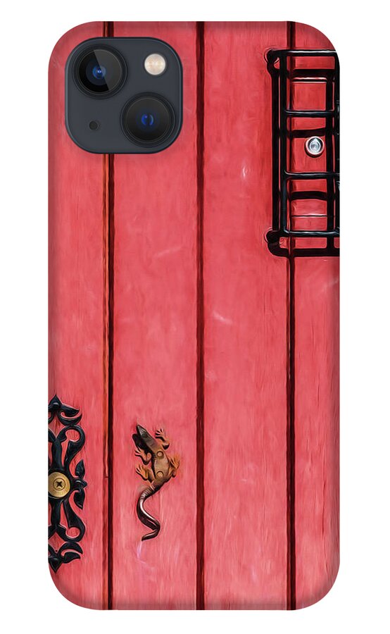David Letts iPhone 13 Case featuring the photograph Red Speakeasy Door by David Letts