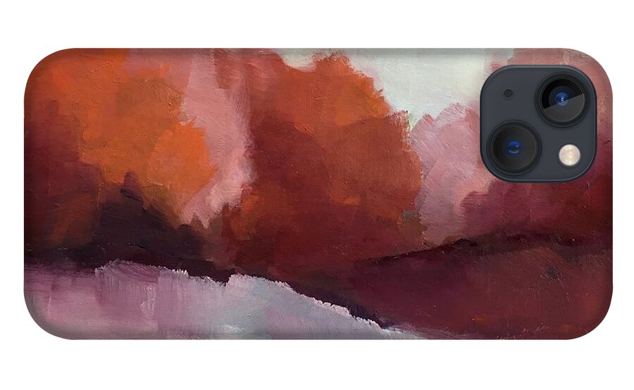 Landscape iPhone 13 Case featuring the painting Red Valley by Michelle Abrams