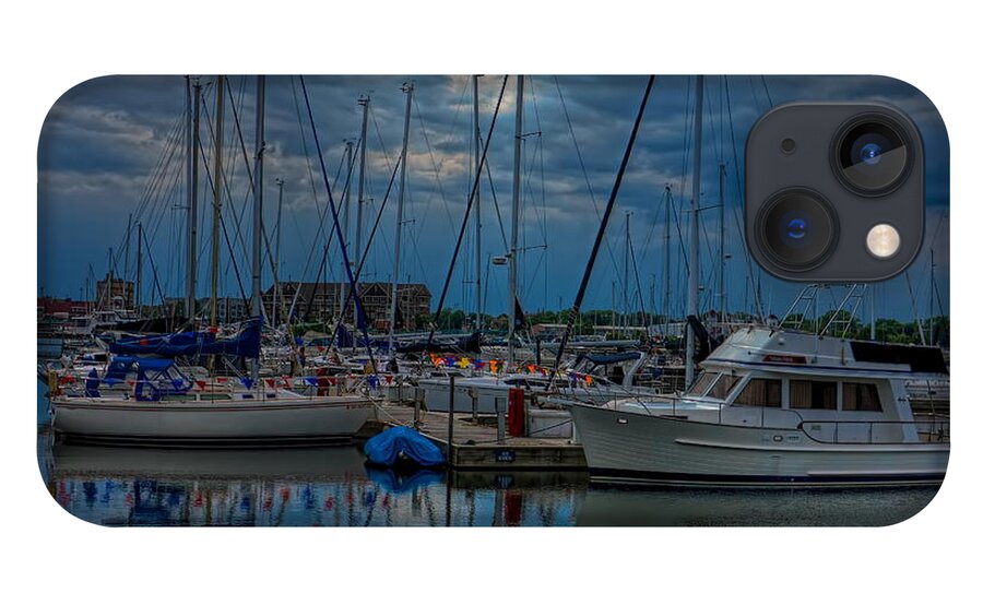 Lake Michigan iPhone 13 Case featuring the photograph Reefpoint Marina Square Format by Dale Kauzlaric