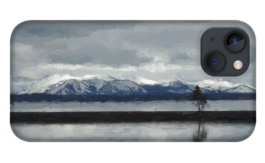 Reflections iPhone 13 Case featuring the photograph Reflections in Lake Yellowstone by Jayne Wilson