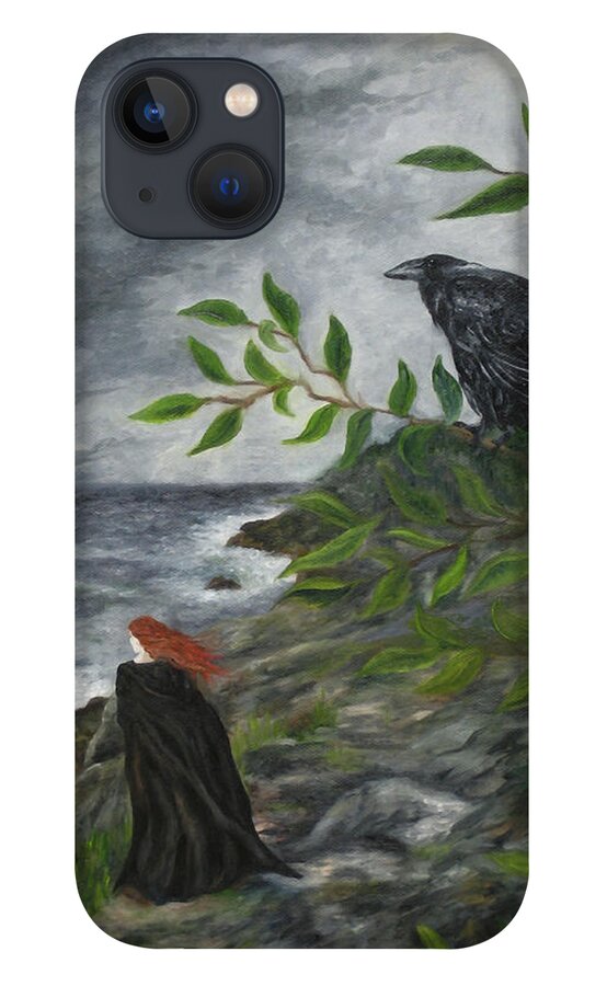 Ginger iPhone 13 Case featuring the painting Rhinne and Nightshade by FT McKinstry