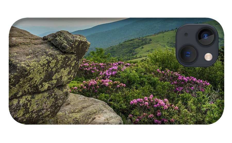 Adventure iPhone 13 Case featuring the photograph Rhododendron From the Keyhold view on Jane Bald by Kelly VanDellen
