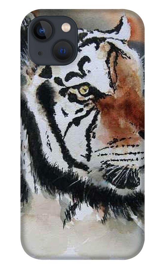  iPhone 13 Case featuring the painting RIP Mike by Bobby Walters