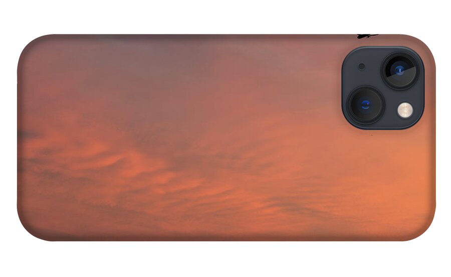 Boston iPhone 13 Case featuring the photograph Rippled Sky by Ellen Koplow