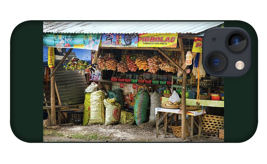 Stock Images iPhone 13 Case featuring the photograph Road Side Store Philippines by James BO Insogna