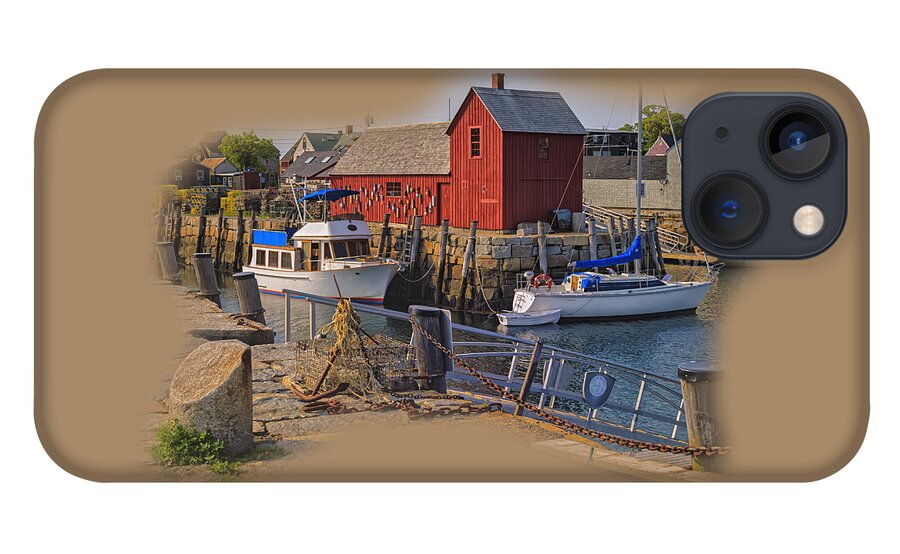 Myhaverphotography iPhone 13 Case featuring the photograph Rockport Waterfront by Mark Myhaver