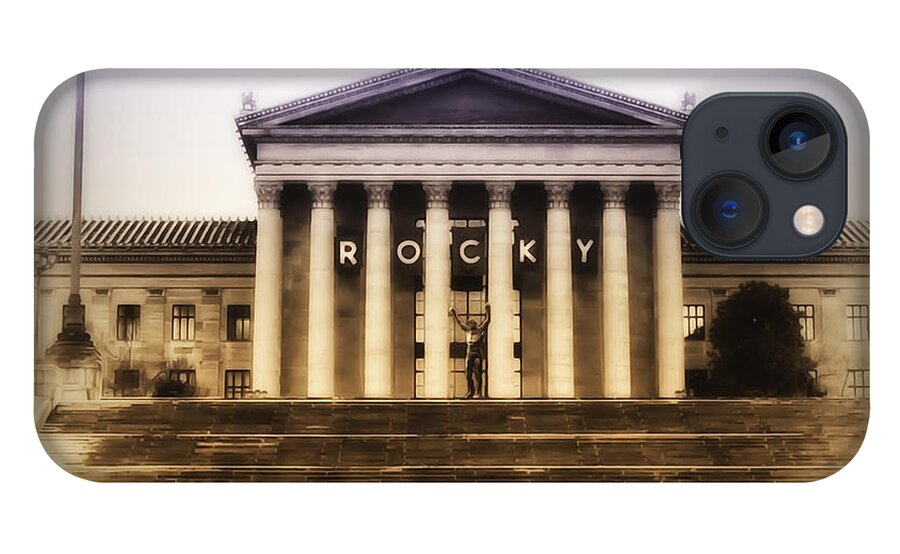 Rocky Balboa iPhone 13 Case featuring the photograph Rocky on the Art Museum Steps by Bill Cannon