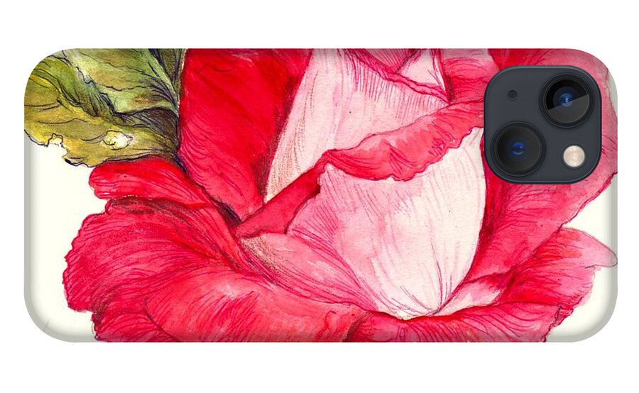 Rose iPhone 13 Case featuring the painting Rose by Morgan Fitzsimons