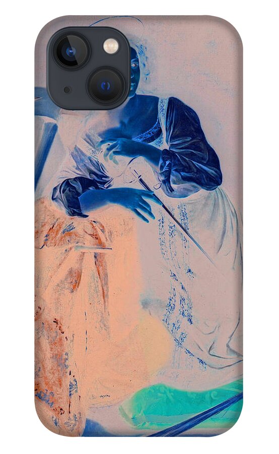 Post Modern iPhone 13 Case featuring the digital art Rustic 7 Caravaggio by David Bridburg