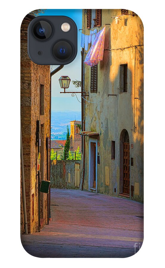 Europe iPhone 13 Case featuring the photograph San Gimignano Alley by Inge Johnsson