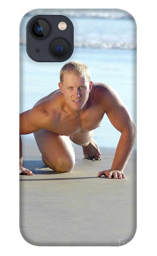 Nude iPhone 13 Case featuring the photograph Sand Crawl by Gunther Allen