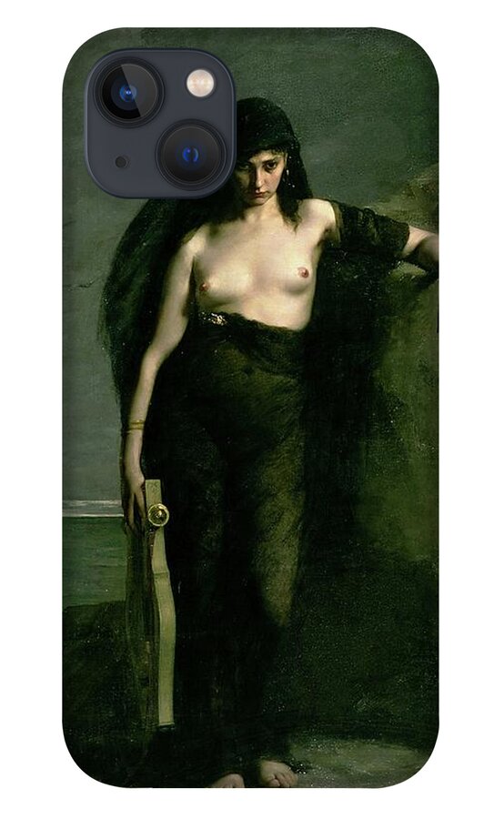 Pre-raphaelite iPhone 13 Case featuring the painting Sappho by Auguste Mengin