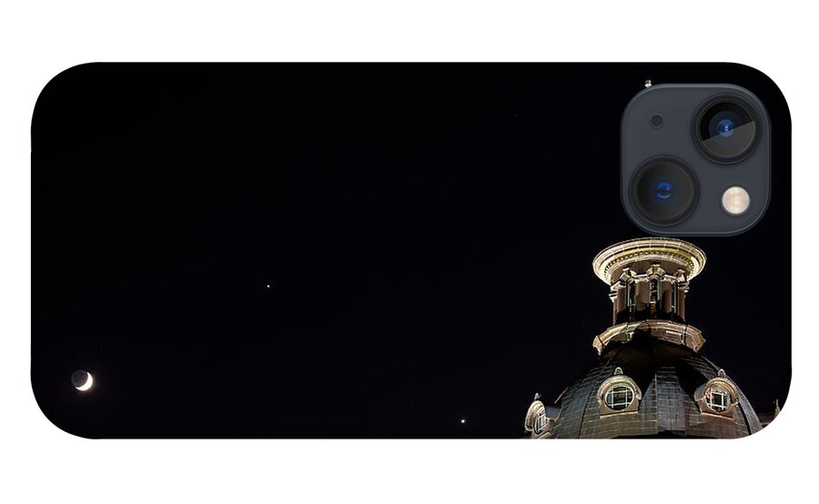 Sc iPhone 13 Case featuring the photograph SC State House Dome and Conjunction by Charles Hite