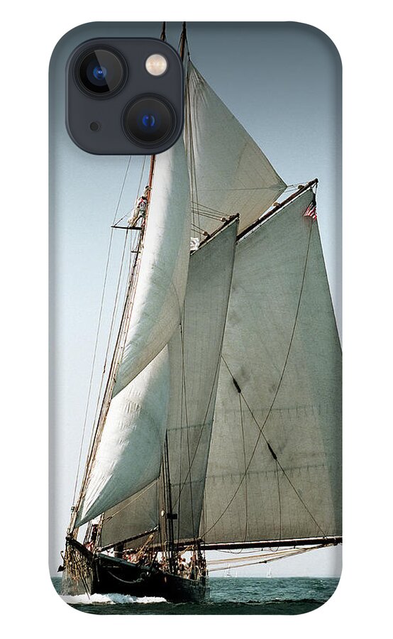 Windjammers iPhone 13 Case featuring the photograph Schooner Ernestina by Fred LeBlanc
