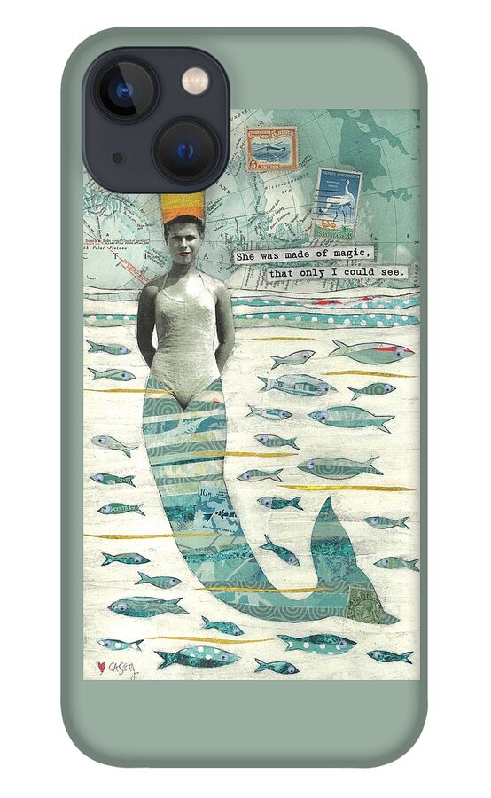 Sea iPhone 13 Case featuring the painting Sea Queen by Casey Rasmussen White