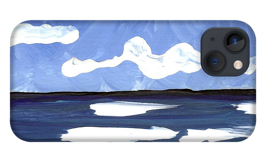 Seascape iPhone 13 Case featuring the painting Seascape 4 by Helena M Langley