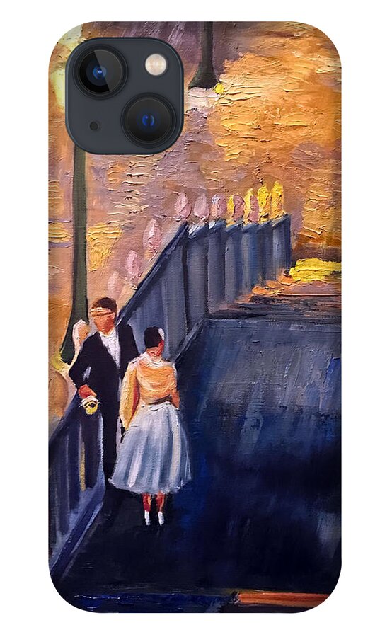 Venice iPhone 13 Case featuring the painting Second Thoughts ? by Josef Kelly