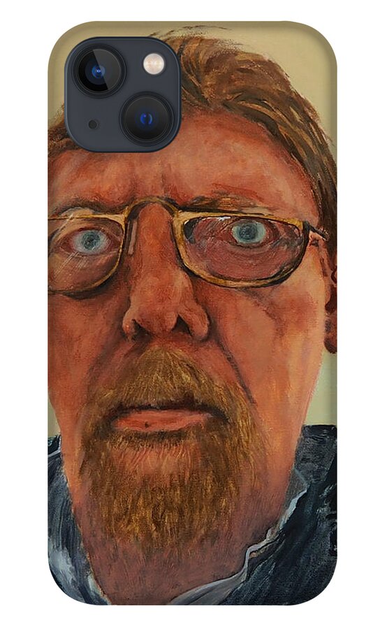 Self Portrait iPhone 13 Case featuring the painting Self Portrait by E Colin Williams ARCA