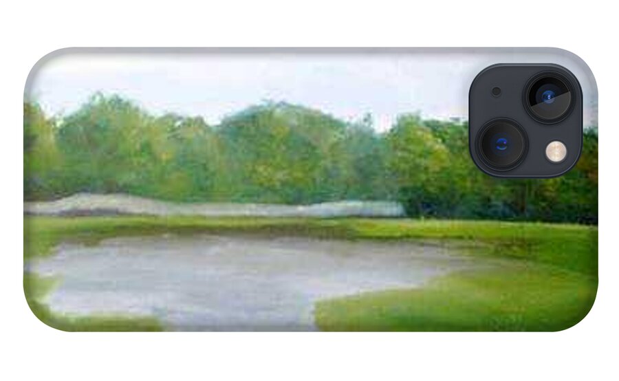 Landscape iPhone 13 Case featuring the painting Serene Vista by Sheila Mashaw